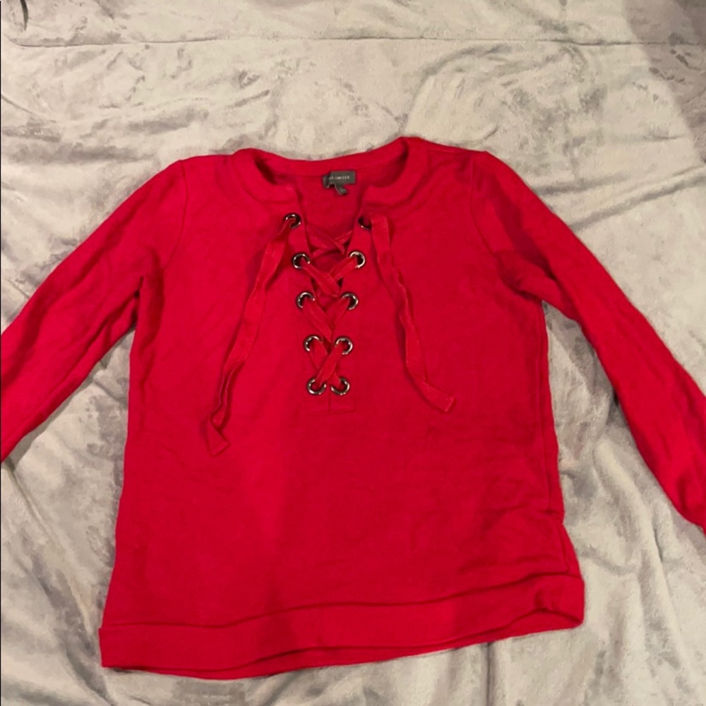 Red terry top